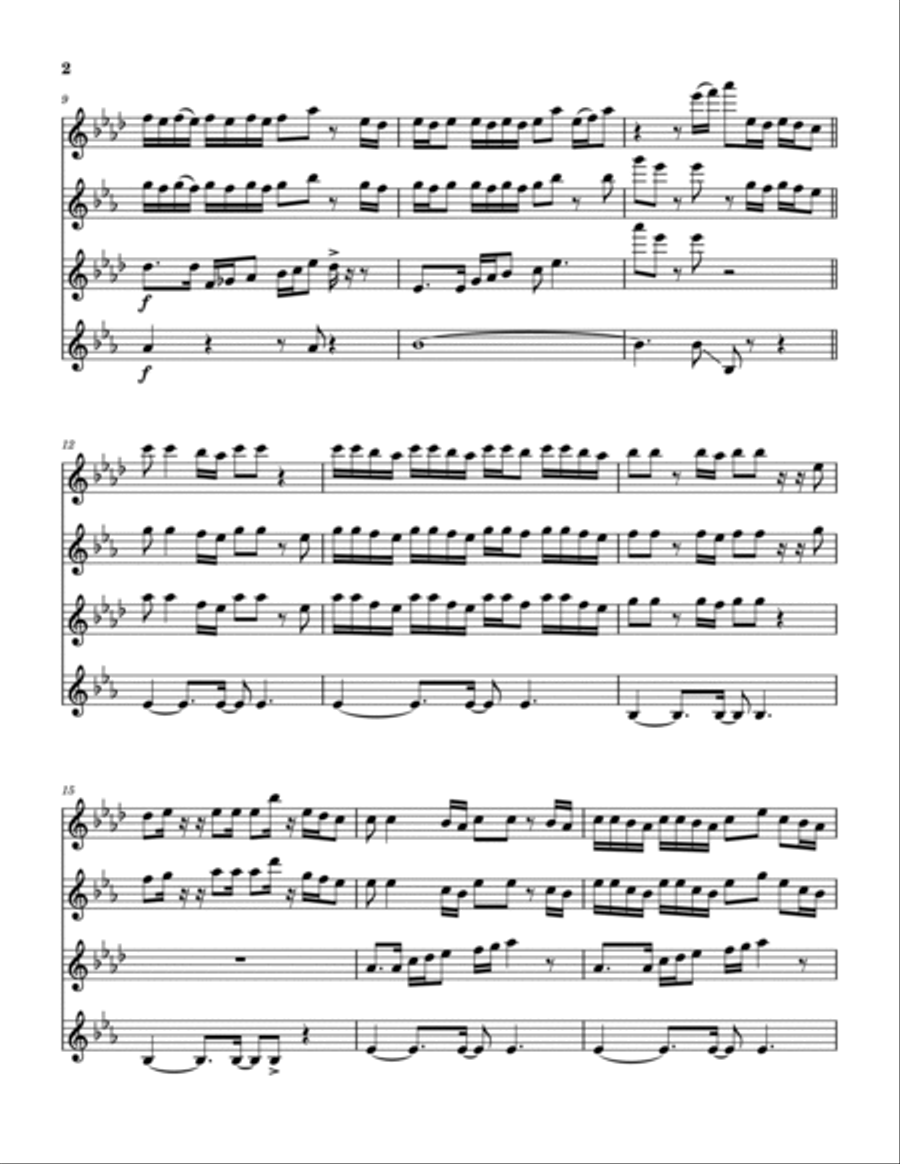 Fancy Like Christmas Fancy Like Christmas Saxophone Quartet scores gallery preview page 3