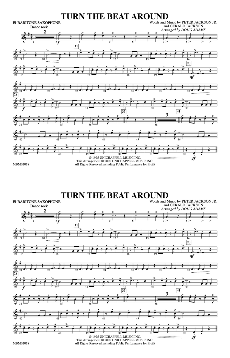 Turn the Beat Around: E-flat Baritone Saxophone