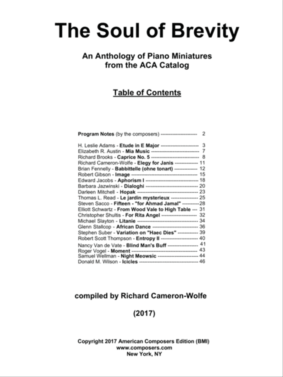 [Various] The Soul of Brevity Piano Solo scores gallery preview page 3