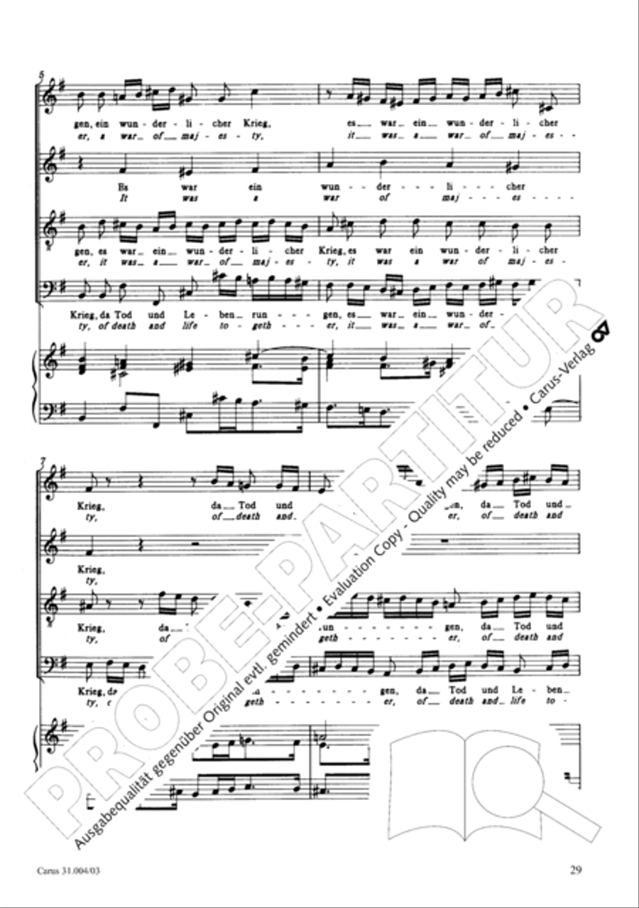 Christ lay in death's cold prison (Christ lag in Todesbanden) 4-Part scores gallery preview page 30