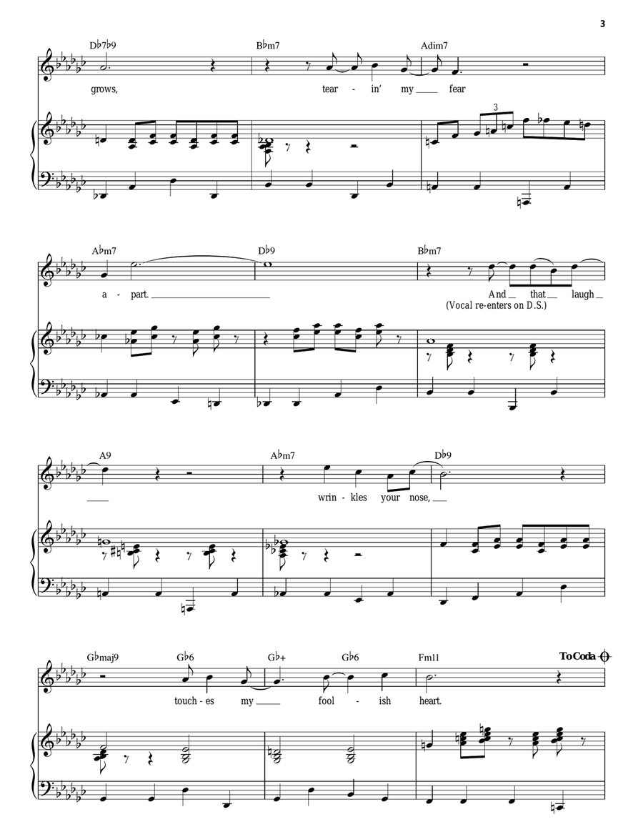 The Way You Look Tonight Piano, Vocal scores gallery preview page 3