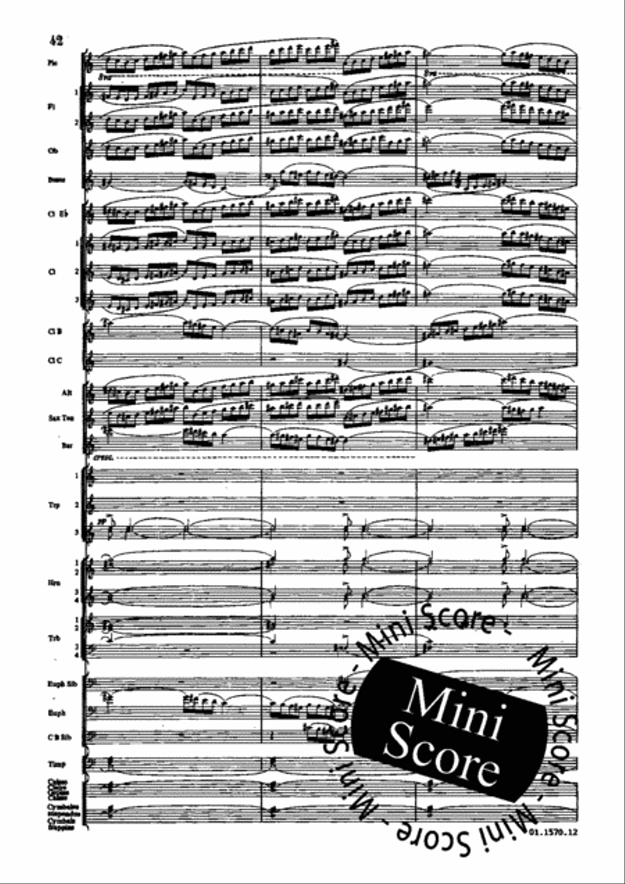 Poeme du Feu Concert Band scores gallery preview page 48