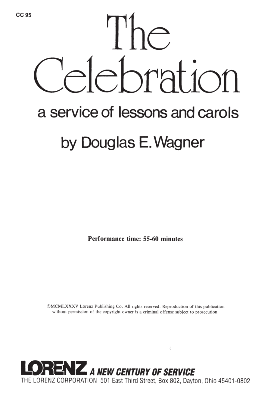 The Celebration 4-Part scores gallery preview page 1