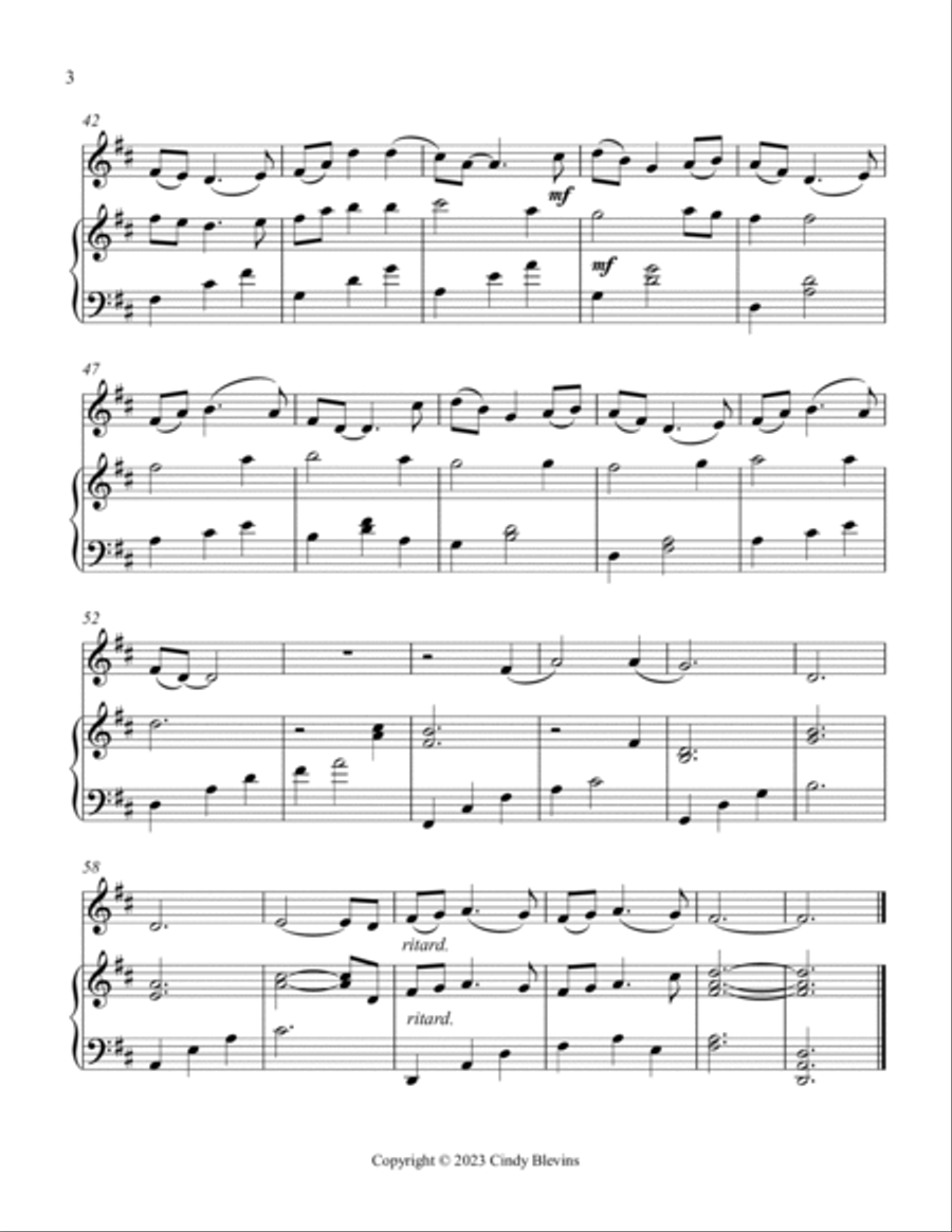 Barbara Allen, Harp and Tin Whistle (D) Harp scores gallery preview page 4