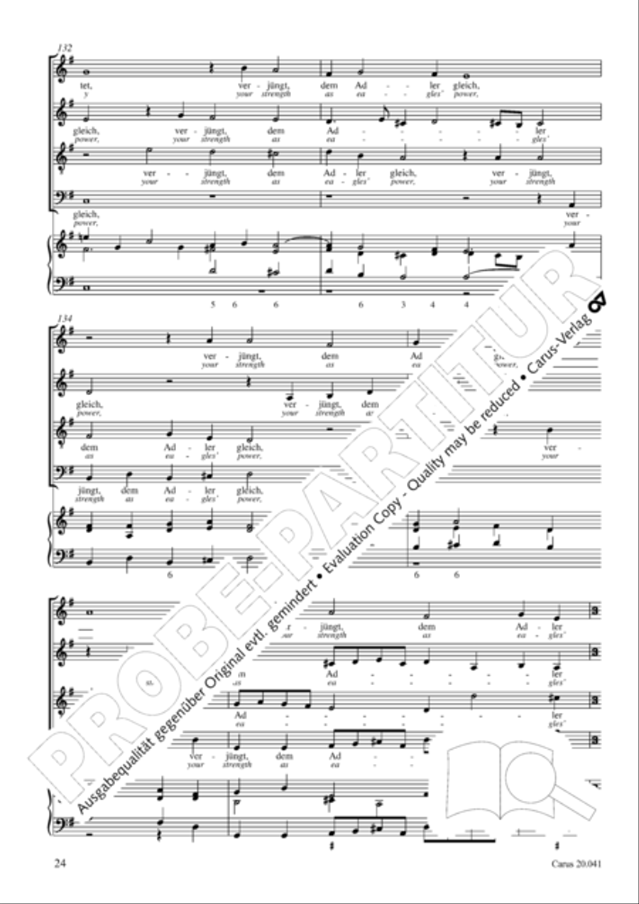 My soul, now bless thy Maker (Nun lob, mein Seel, den Herren) 4-Part scores gallery preview page 25