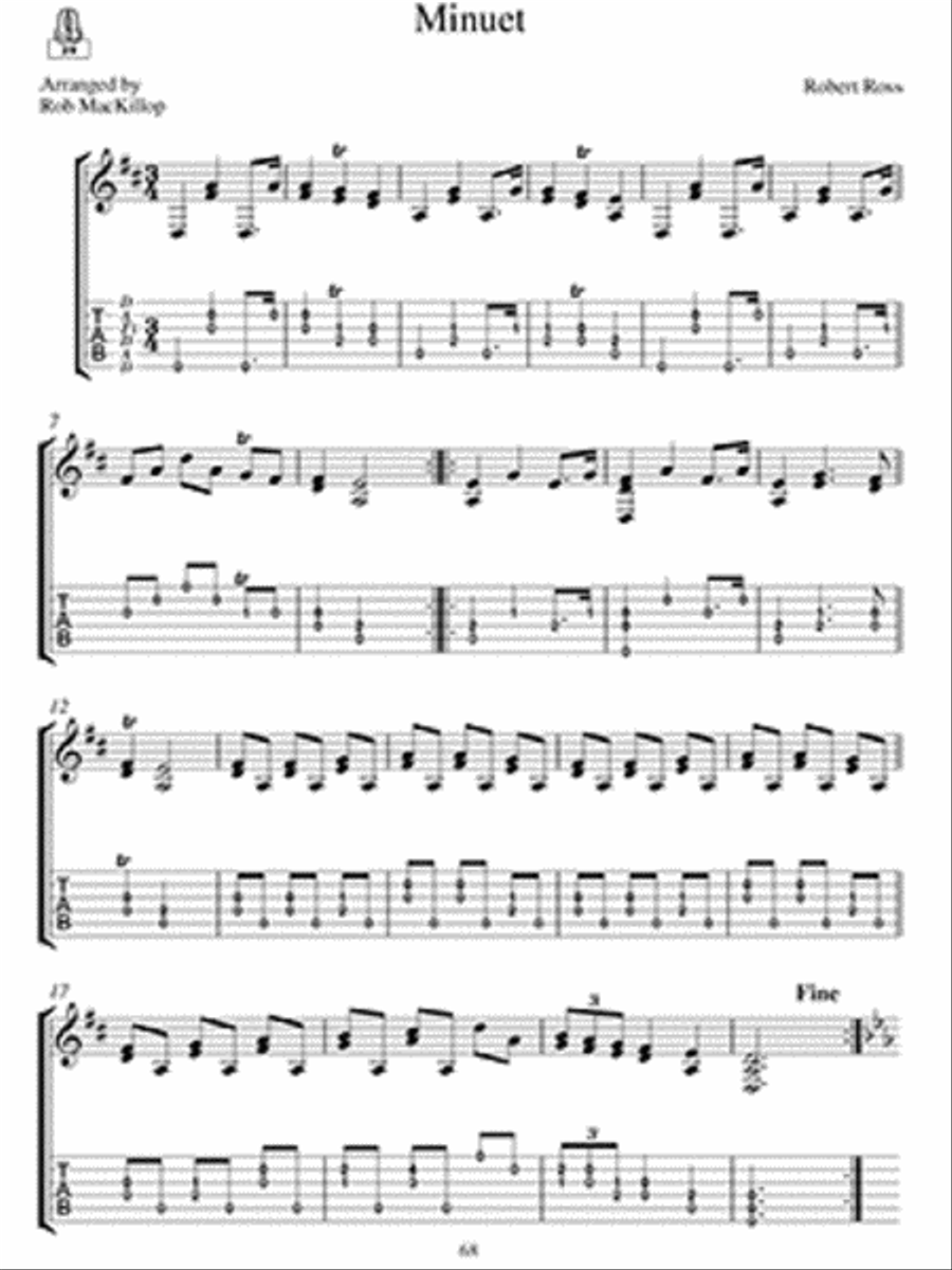 Scottish 18th-Century Guitar Tunes Classical Guitar scores gallery preview page 4