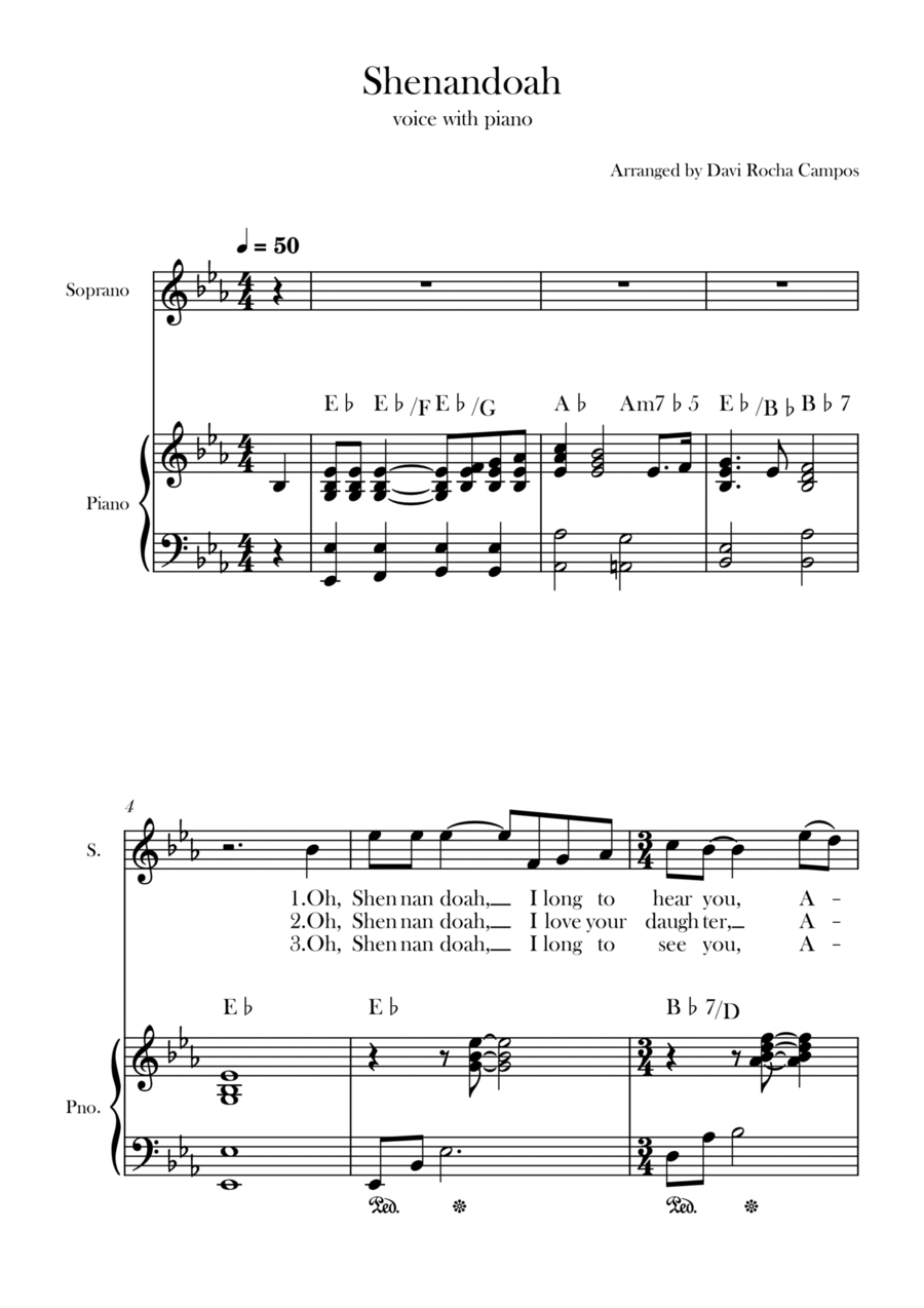 Shenandoah Chamber Music scores gallery preview page 1