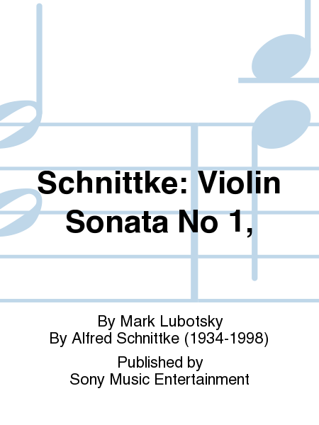 Schnittke: Violin Sonata No 1,