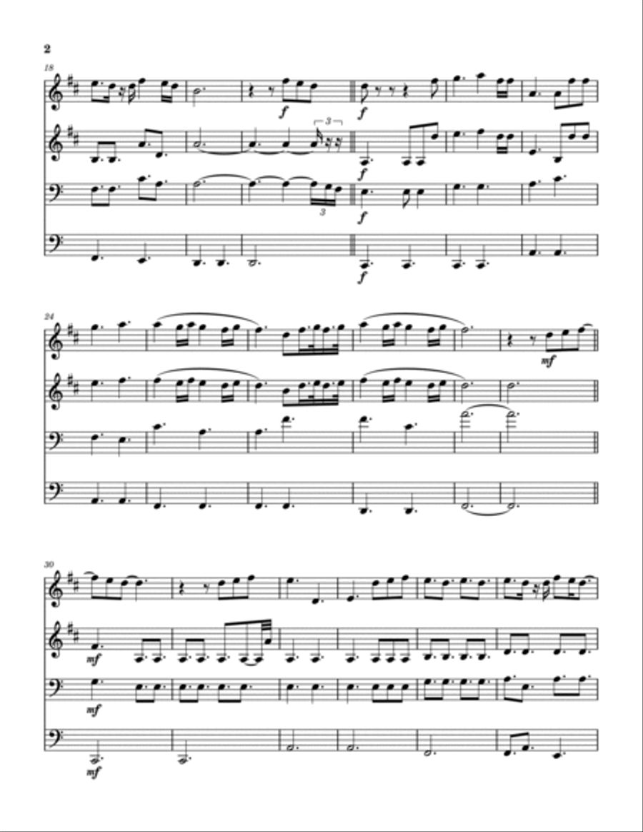 Trust In God Brass Quartet scores gallery preview page 3