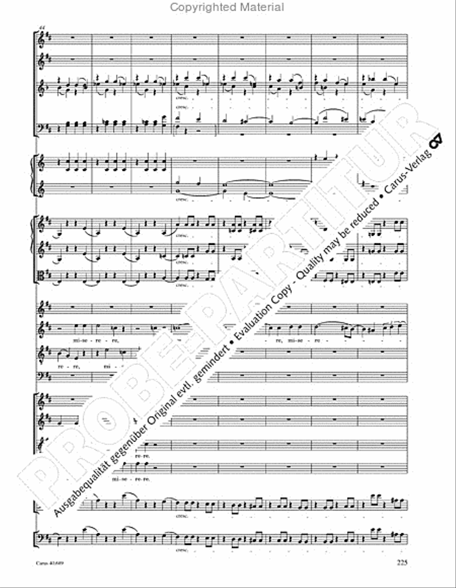 Missa solemnis Missa solemnis 4-Part scores gallery preview page 241