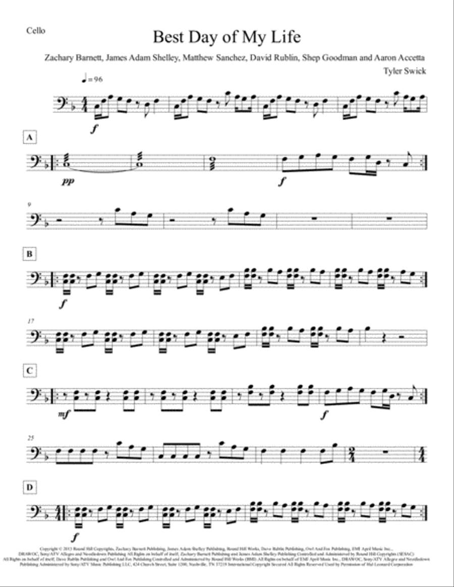 Best Day Of My Life Large Ensemble scores gallery preview page 5