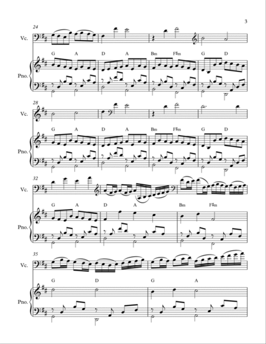 Canon in D Piano scores gallery preview page 3