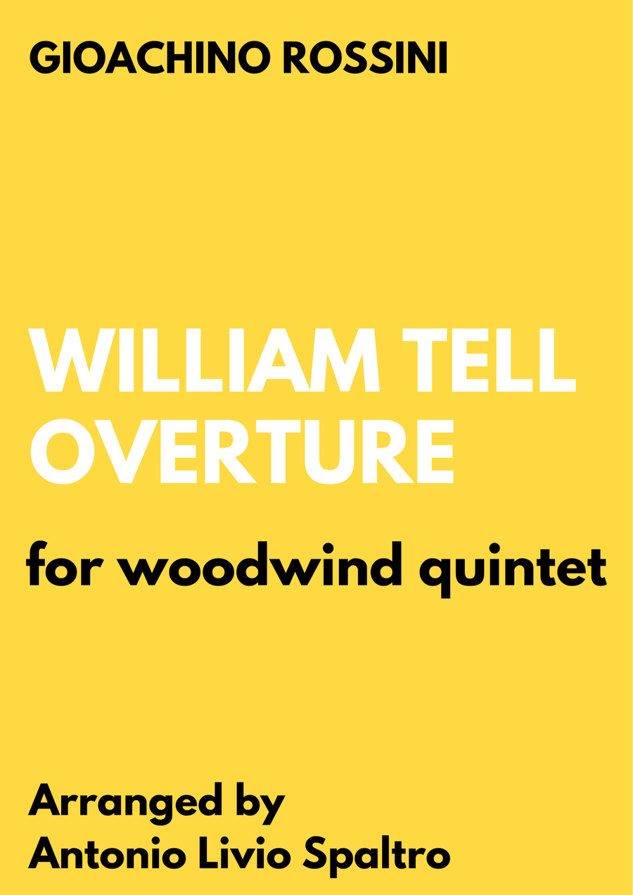 William Tell Overture for Wind Quintet (Intermediate version) by Gioachino Rossini Woodwind Quintet - Digital Sheet Music