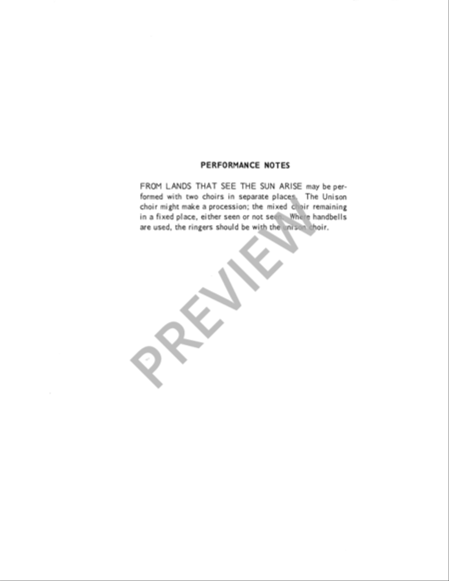 From Lands That See the Sun Arise 4-Part scores gallery preview page 3