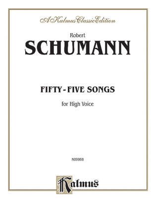 Book cover for Fifty-five Songs
