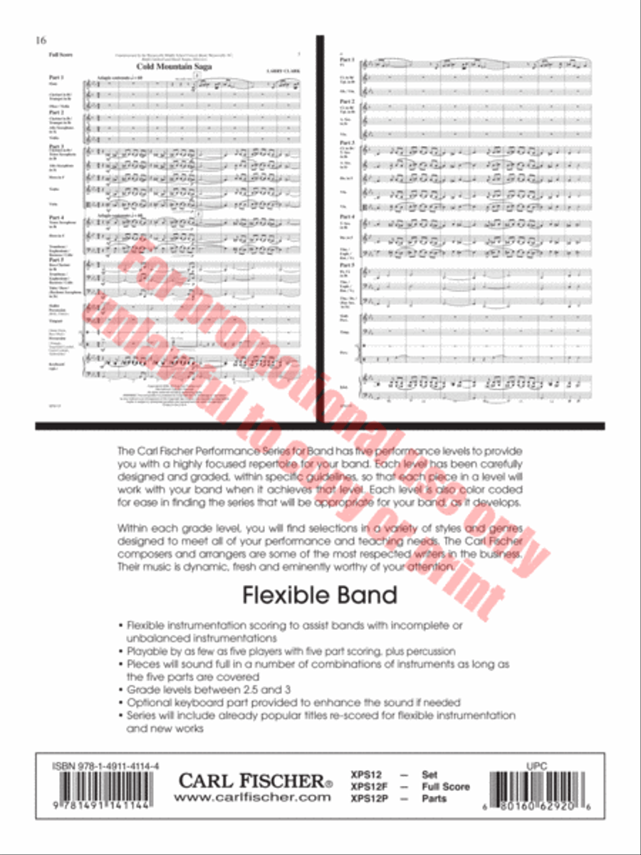 Radetzky March Concert Band scores gallery preview page 17