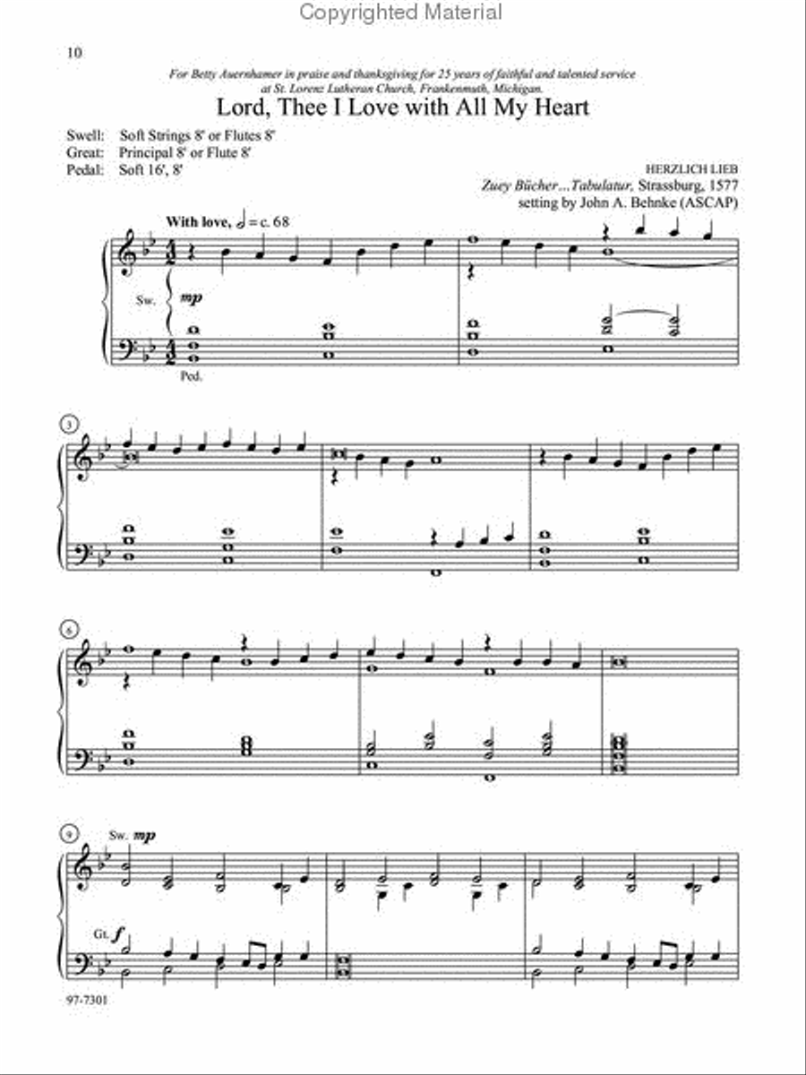 Five Preludes of Praise, Set 6 Organ scores gallery preview page 4