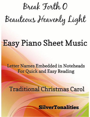 Book cover for Break Forth O Beauteous Heavenly Light Easy Piano Sheet Music