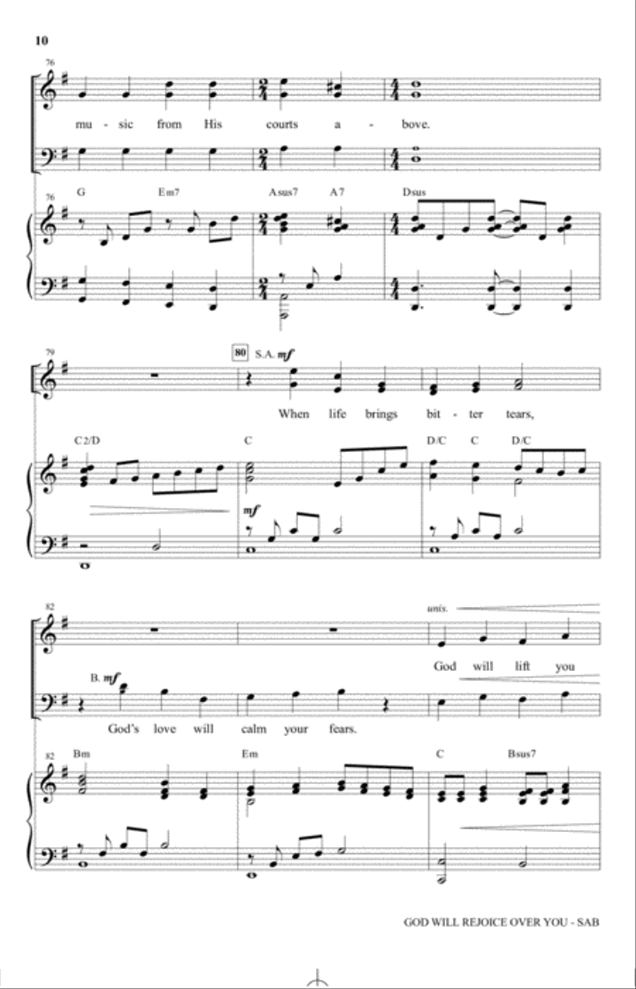 God Will Rejoice Over You 3-Part scores gallery preview page 9