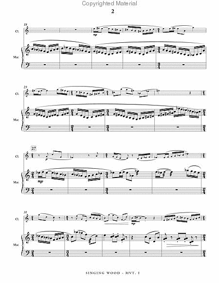 Singing Wood (score & parts) image number null