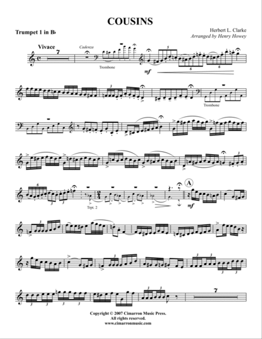 Cousins Cousins Brass Quintet scores gallery preview page 6