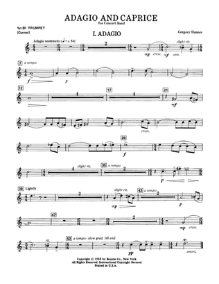 Adagio and Caprice - 1st Bb Trumpet