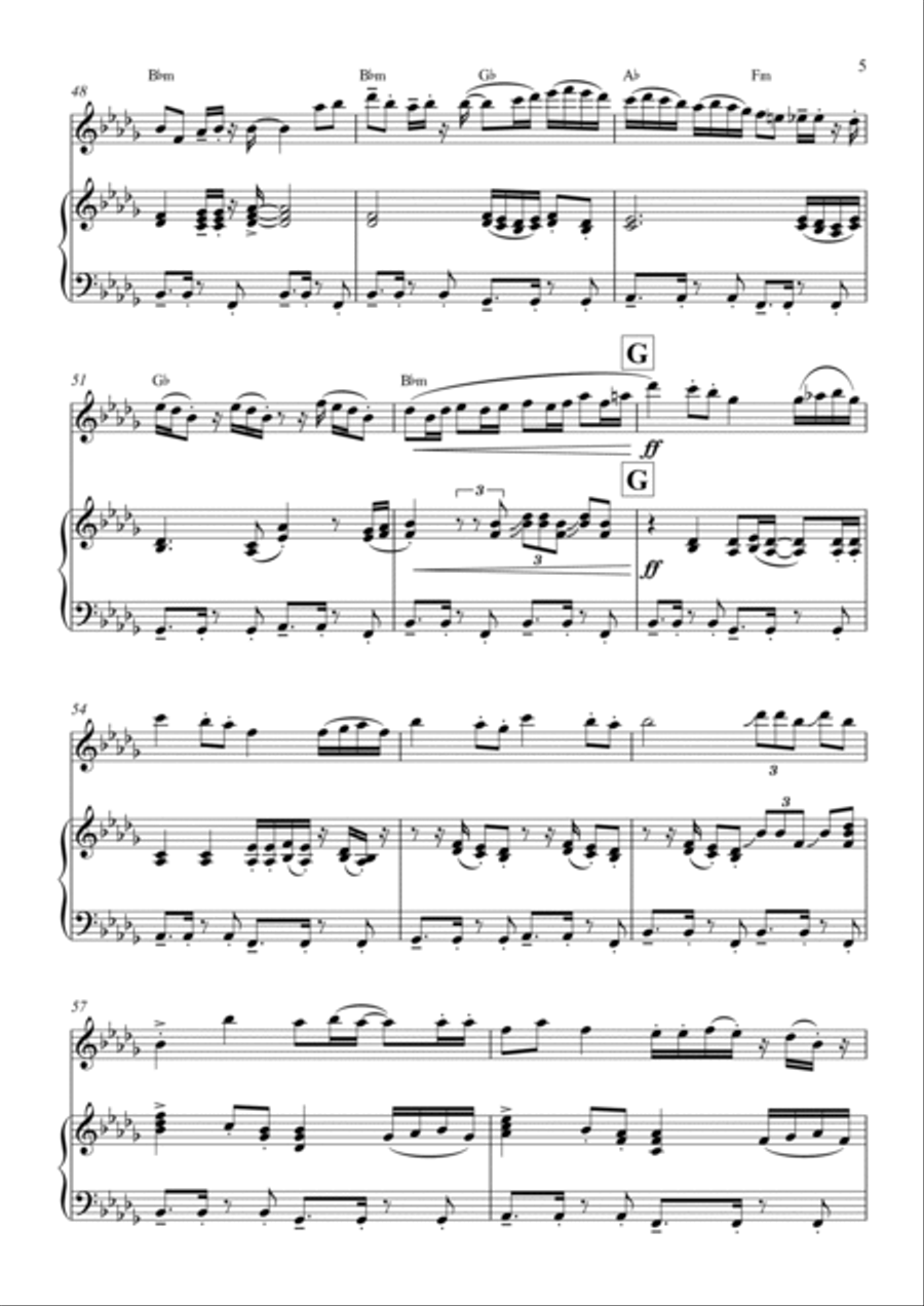 Hips Don't Lie Flute Solo scores gallery preview page 5