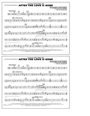 After the Love Has Gone (arr. Paul Murtha) - Multiple Bass Drums