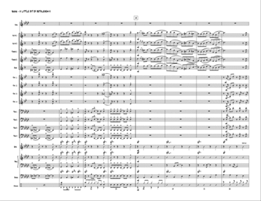 A Little Bit of Bethlehem (Jazz Ensemble) Jazz Ensemble scores gallery preview page 3