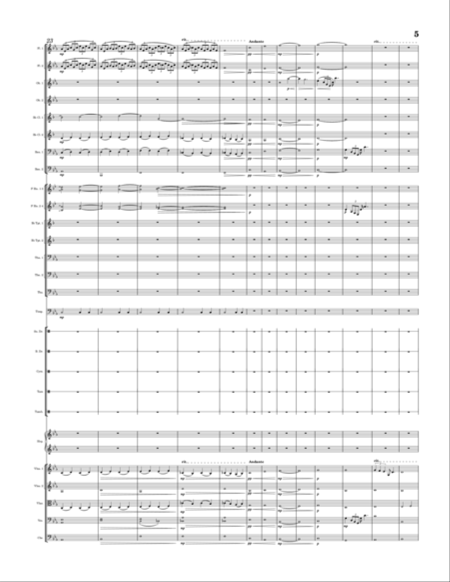 Canyon Overture Canyon Overture Full Orchestra scores gallery preview page 5
