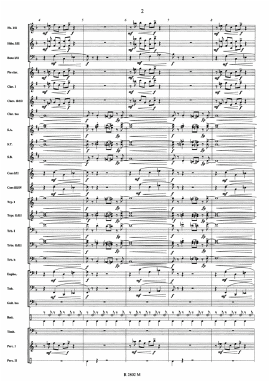 Johnny Hallyday Concert Band scores gallery preview page 3