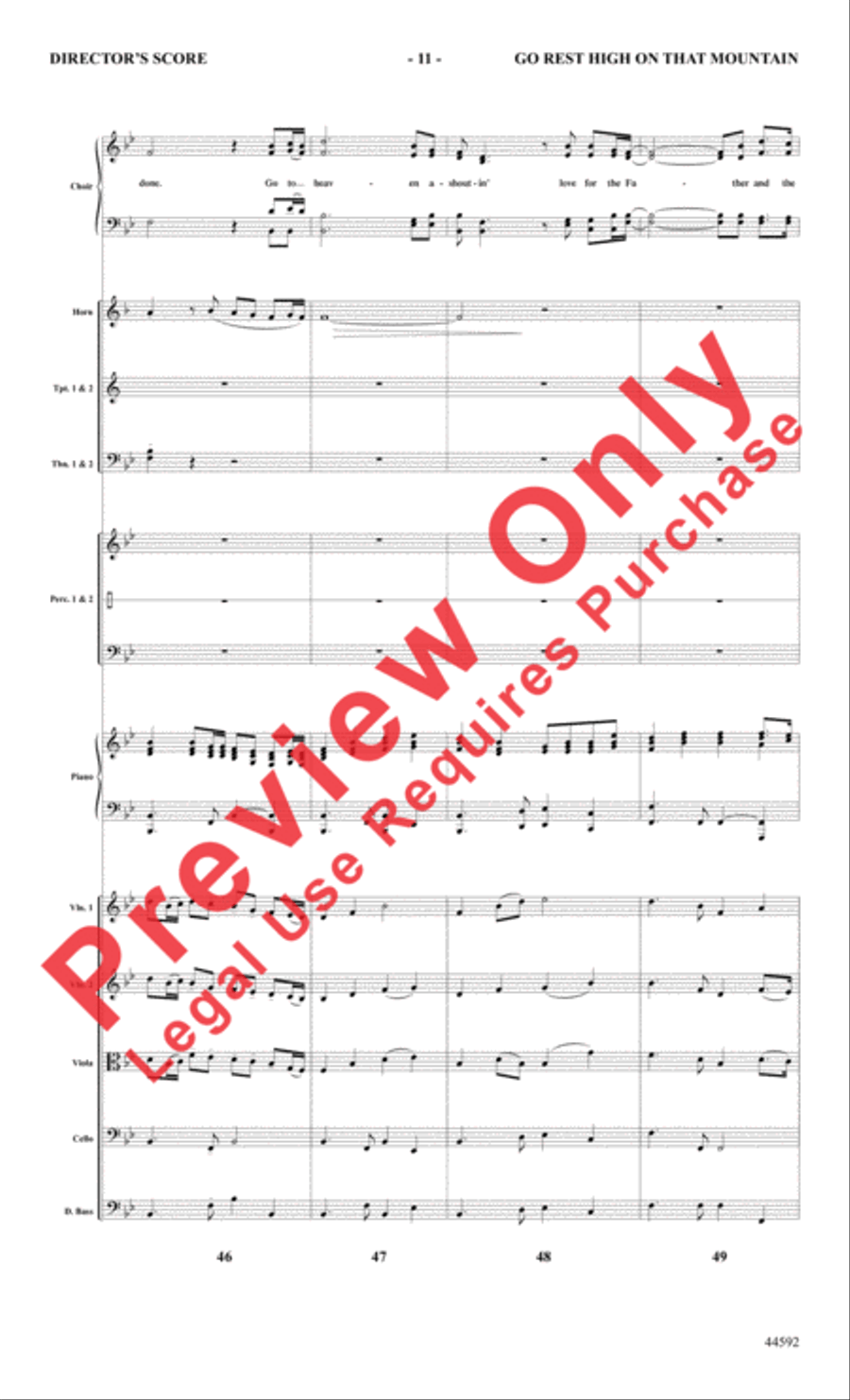 Go Rest High on That Mountain Choir scores gallery preview page 12