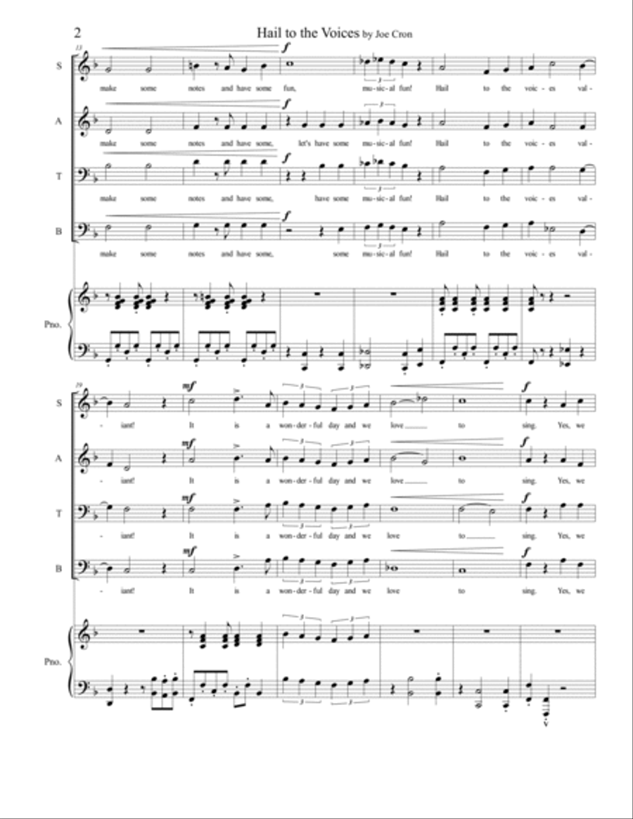 Hail to the Voices Voice scores gallery preview page 2