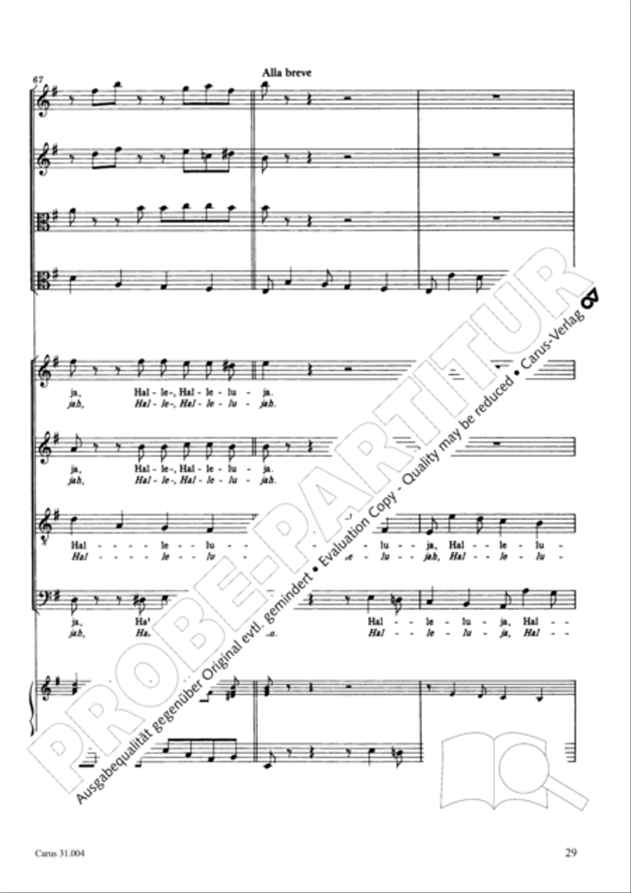 Christ lay in death's cold prison (Christ lag in Todesbanden) 4-Part scores gallery preview page 30