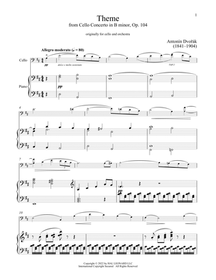 Book cover for Cello Concerto In B Minor, Op. 104