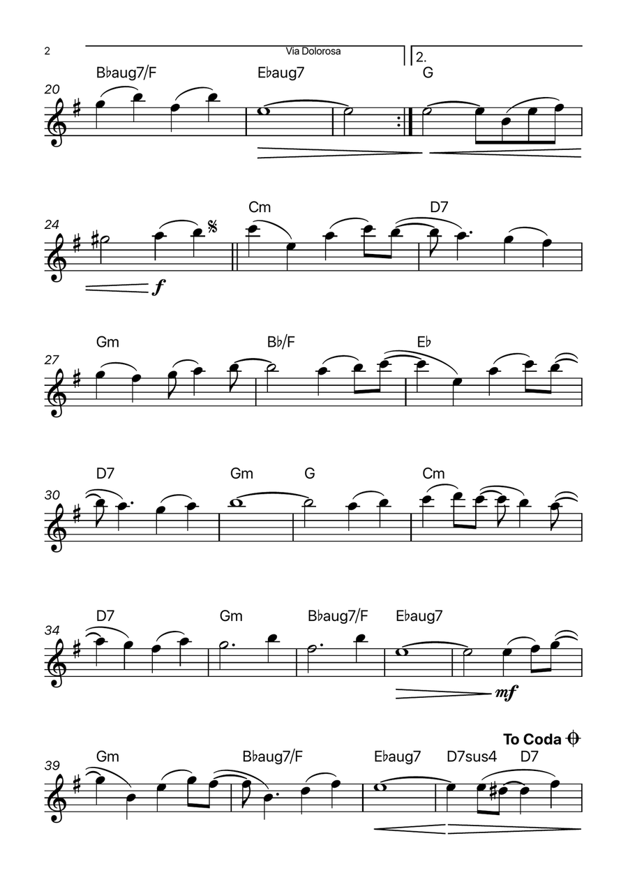 Via Dolorosa Chamber Music scores gallery preview page 2