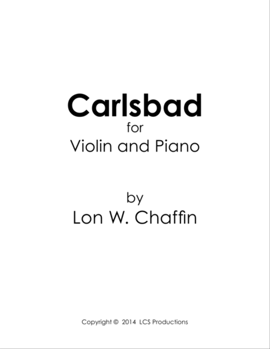 Carlsbad Violin Solo scores gallery preview page 2