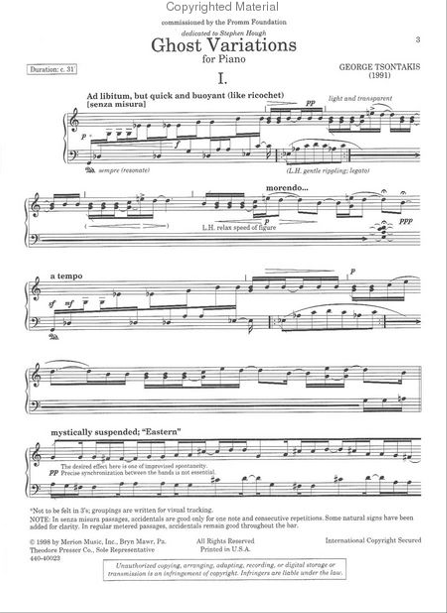 Ghost Variations Chamber Music scores gallery preview page 2