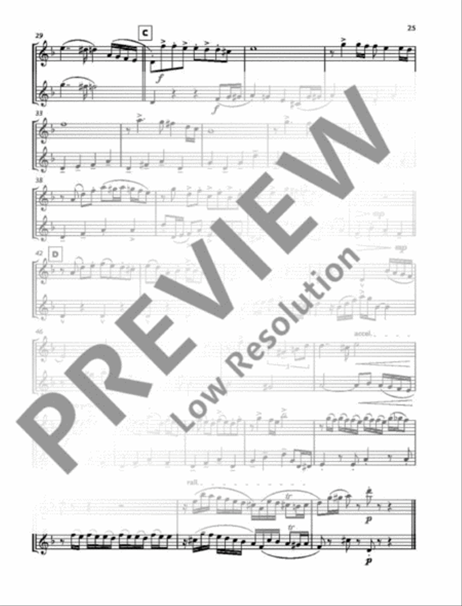 Esos ojos azules Saxophone Duet scores gallery preview page 3
