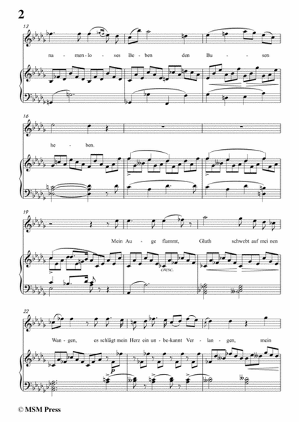 Schubert-Heimliches Lieben,Op.106 No.1,in D flat Major,for Voice&Piano