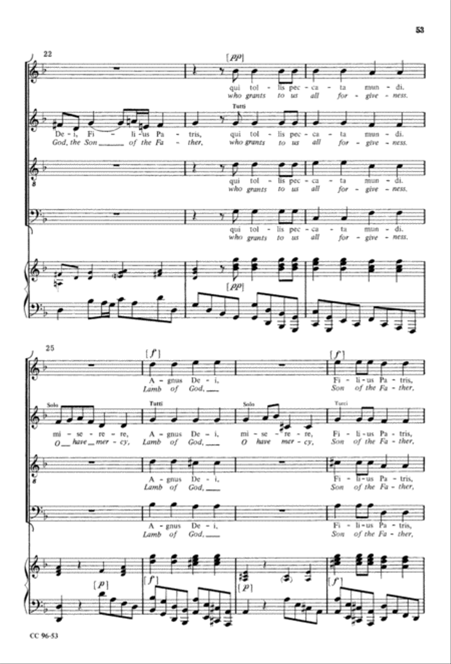 Gloria Gloria 4-Part scores gallery preview page 54