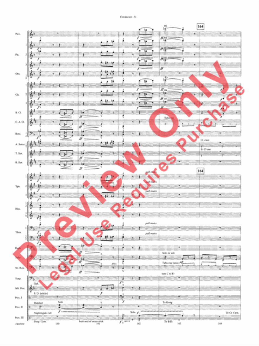 The Wizard of Oz Concert Band scores gallery preview page 34