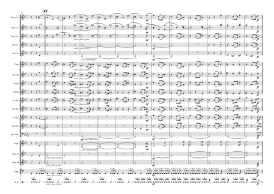 Funeral March from A German Requiem by Brahms - BRASS BAND Brass Band scores gallery preview page 6