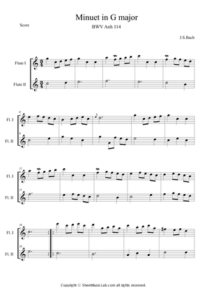 Book cover for Minuet in G major (in C)