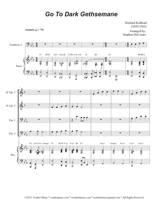 Go To Dark Gethsemane (Brass Quartet and Piano - Alternate Version)