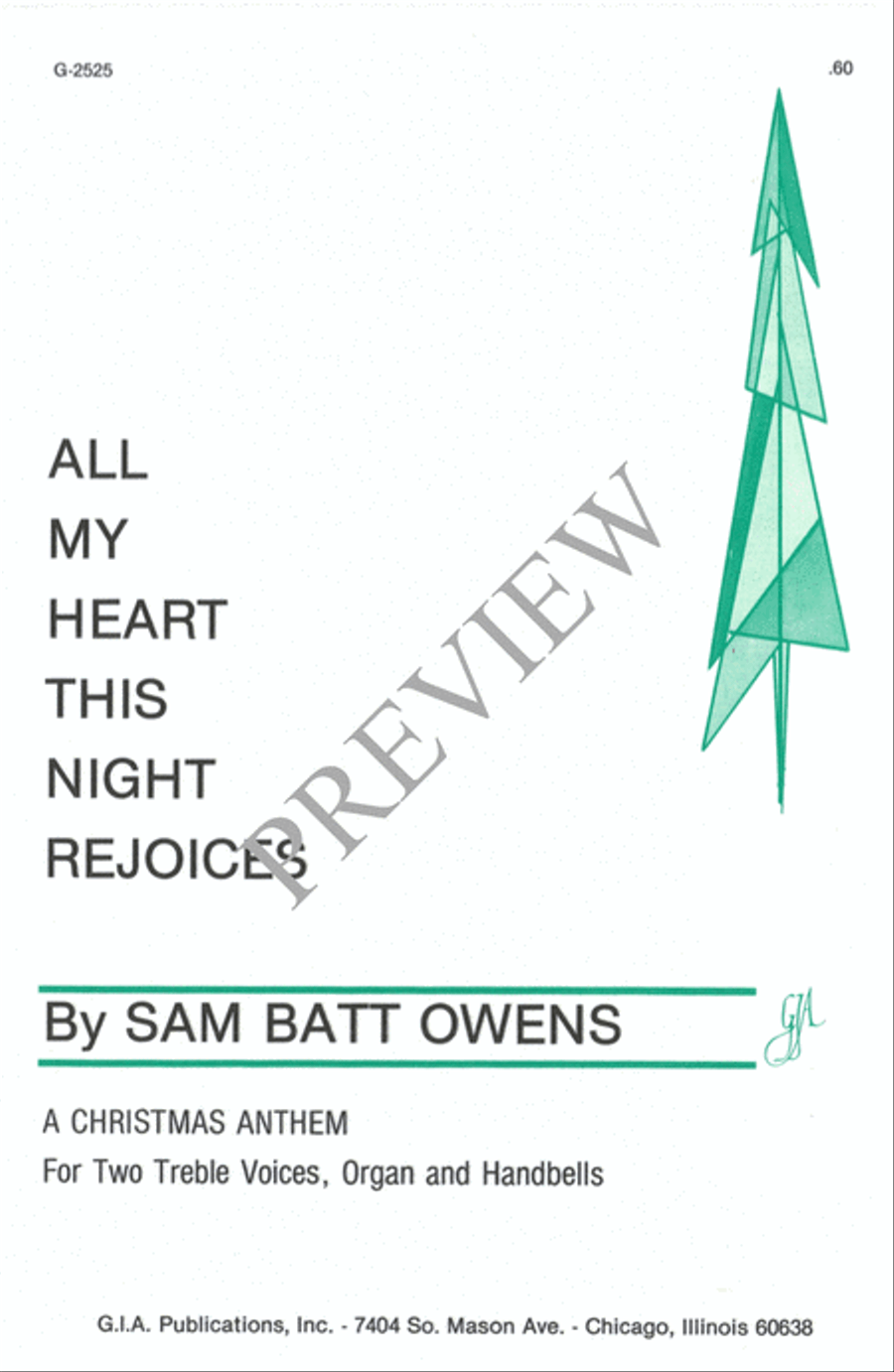 All My Heart This Night Rejoices SA scores gallery preview page 2