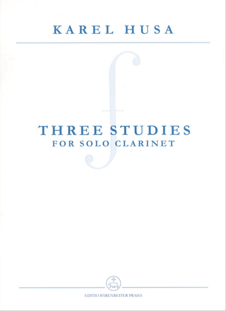 Three Studies for Solo Clarinet Clarinet Solo scores gallery preview page 1
