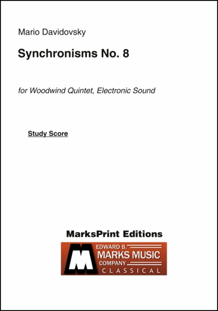 Synchronisms No. 8 (study score) Woodwind Quintet scores gallery preview page 1
