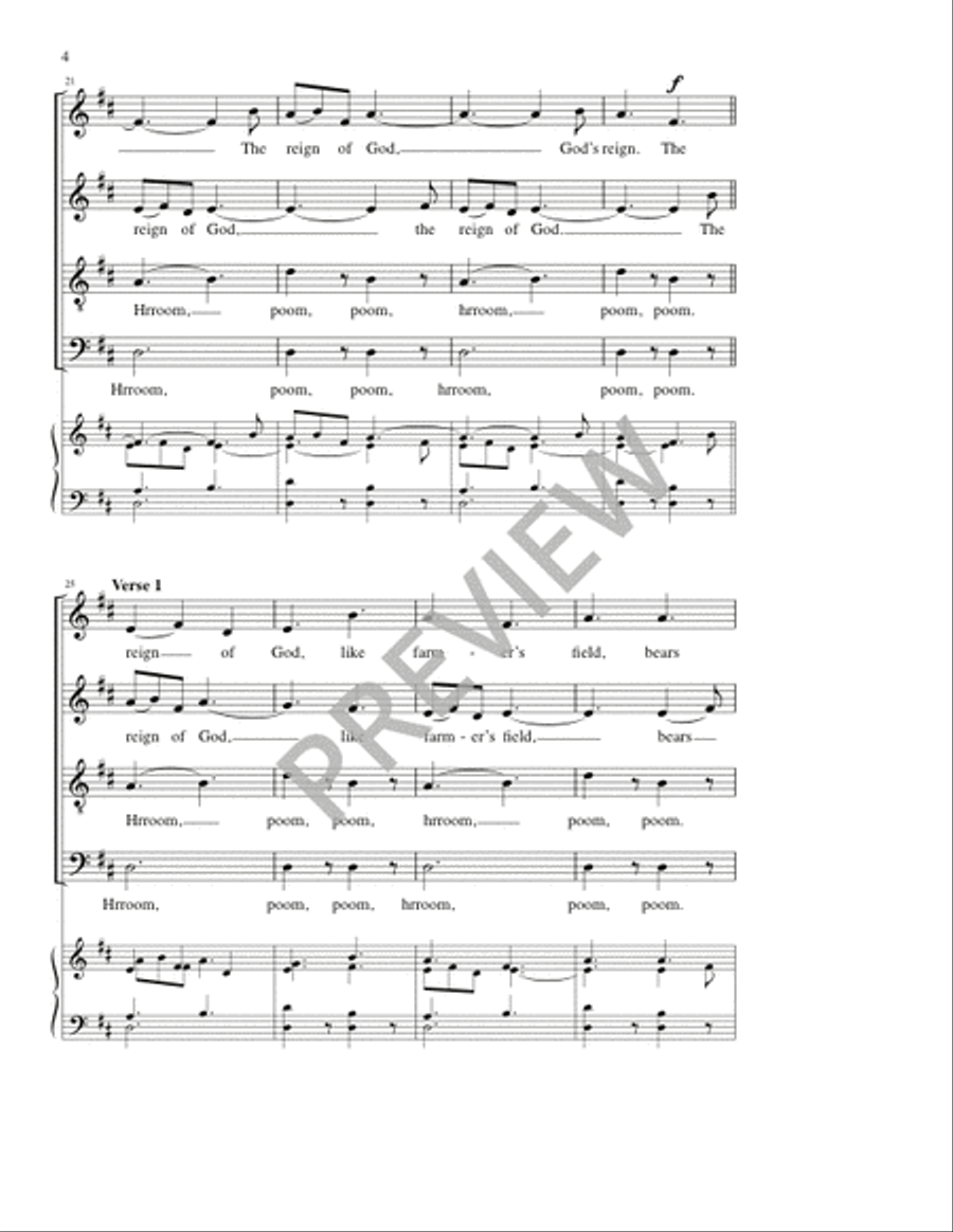 The Reign of God The Reign of God 4-Part scores gallery preview page 4
