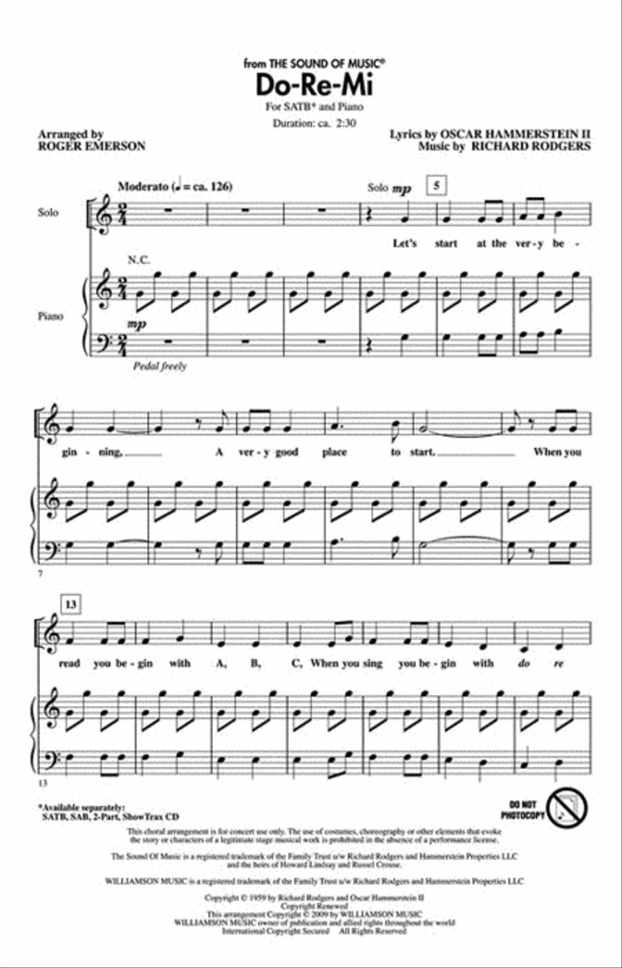 Do-Re-Mi 4-Part scores gallery preview page 2